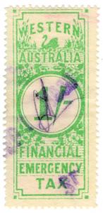 (I.B) Australia - Western Australia Revenue : Financial Emergency Tax 1/-