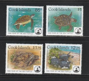 Cook Islands 1199-1202 Set MNH Animals, Turtles (A)