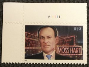 US MNH #3882 PN Single Moss Hart SCV $.75 L28