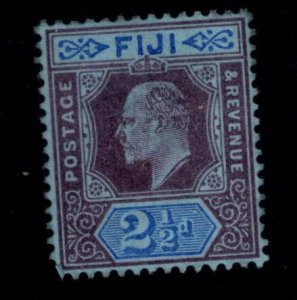 Fiji Scott 62 KEVII stamp,  Unused, No Gum, nice colors and centering