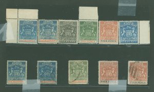 Rhodesia (1890-1923) #1-3/5-6  Multiple