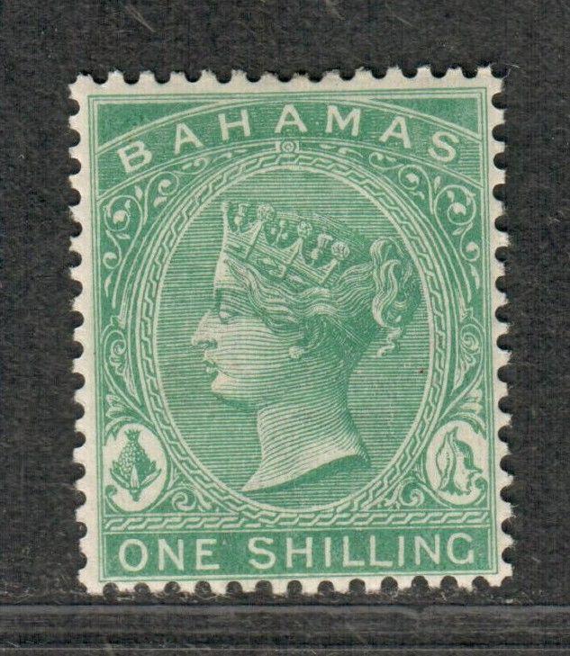 Bahamas Sc#23 M/LH/F-VF, Wmk 2 Blue Green, Cv. $45