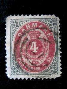 DENMARK - SCOTT# 18 - USED - CAT VAL $10.00