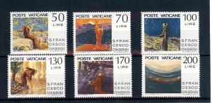 Vatican City, 607-12, Paintings Singles,**MNH**