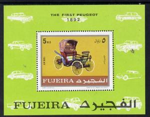 Fujeira 1970 Cars (1892 Peugeot) m/sheet unmounted mint (...