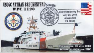 18-149, 2018, USCGC Nathan Bruckenthal, Pictorial Postmark, Event Cover, WPC 112