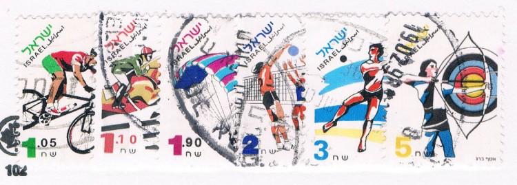 Israel 1256-57;1259-60;1262-63 Used Sports (I0024)