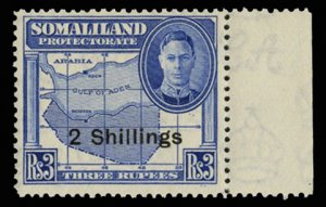 Somaliland Protectorate #125 (SG 134) Cat£16, 1951 2sh on 3r ultramarine, ri...