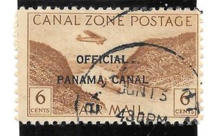 Canal Zone Scott #CO14 Postally Used 6c Official Air