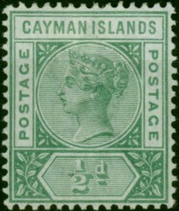 Cayman Islands 1900 1/2d Pale Green SG1a Fine MM