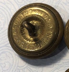 Lot of 7 Antique Post Office Department POD Uniform Buttons 5 Coat and 2 Cuff