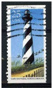 USA 1990 - Scott 2471 used - 25c, Lighthouse, Cape Hatteras 