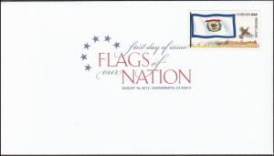 US 4329 Flags of our Nation West Virginia DCP FDC 2012