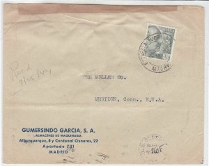 spain  1944 stamps cover ref 19317