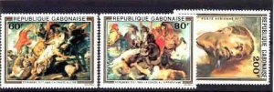 Gabon Mi.643-45/ MNH VF Painting(Rubens)