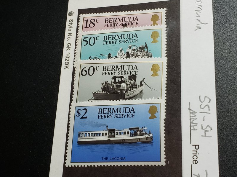 Bermuda Scott #551-54 Mint Never Hinged