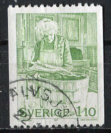 Sweden; 1977: Sc. # 1226: O/Used Single Stamp