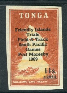 TONGA; 1969 early Friendly Islands. Imperf MINT MNH 11s. issue