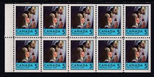 Canada 502a Christmas Booklet Pane MNH VF