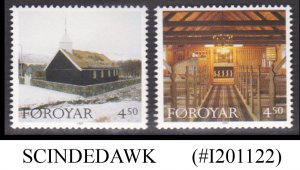 FAROE ISLANDS - 1997 CHRISTMAS / CHURCHES 2V MNH