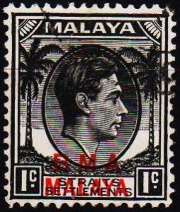 Malaya(BMA) 1945 1c S.G.1a Fine Used