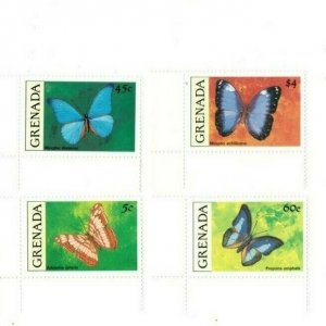 Grenada - 1991 - Butterflies - Set Of 4 Stamps - MNH