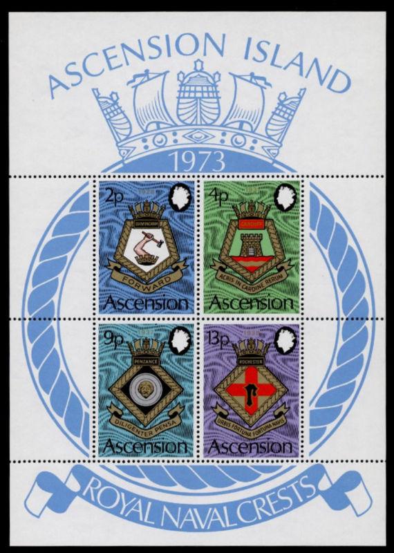 Ascension Island 169a MNH Naval Crests