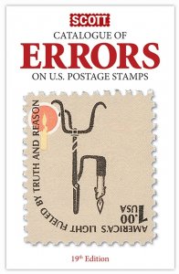 Scott Catalogue of Errors on US Postage Stamps - 19th Edition Book / Price Guide