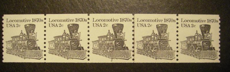 Scott 1897A, 2 cent Locomotive, PNC5 #2, MNH Transportation Coil Beauty