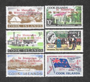 Cook Islands 164-169 Mint NH MNH Sir Winston Churchill