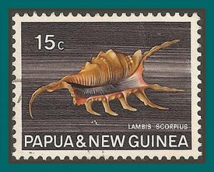 Papua New Guinea 1968 Scorpion Conch, used  272,SG144