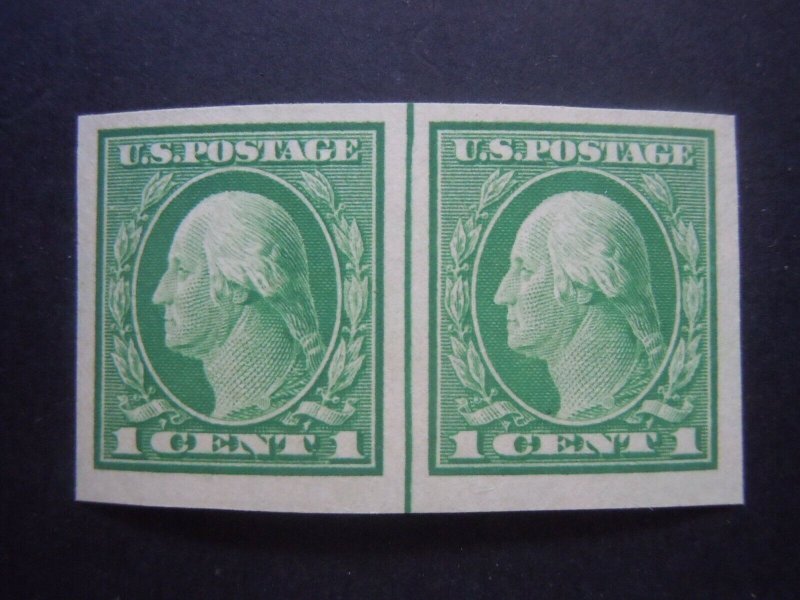  #481 #482  1c & 2c Washington's Imperforated Line Pairs MNH OG VF 