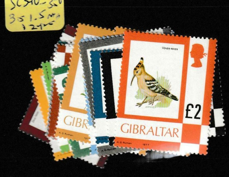 Gibraltar SC 340-350, 351-5 MNH (10ezx) 