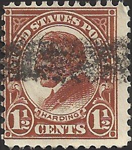 # 553 USED YELLOW BROWN WARREN G. HARDING