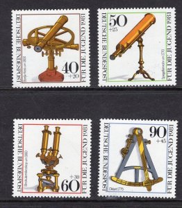 Germany  #B583-B586  MNH  1981  historic optical instruments