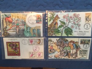 4 SUPER COLLINS FDCS - LOOK at them
