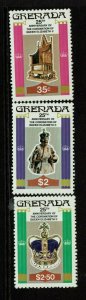 Grenada 3 Mint Never Hinged, minor toning - S13881