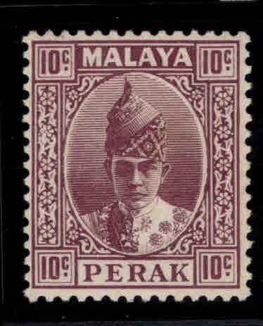 MALAYA Perak Scott 90 MH* sultan Iskandar stamp