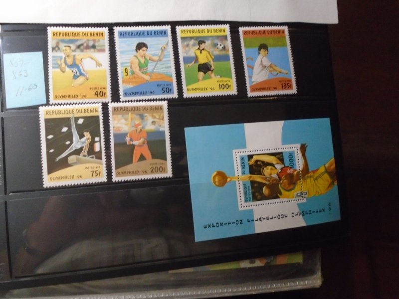 Benin  #  857-63  MNH  Olympic