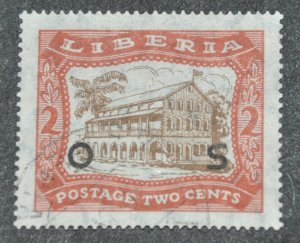 DYNAMITE Stamps: Liberia Scott #O142  USED