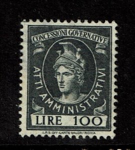 Italy 100 Lire Amministrativi Revenue Stamp Used (or MNG) - S15093