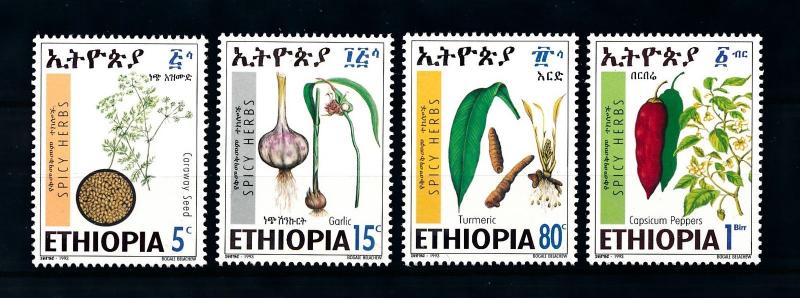 [90259] Ethiopia 1993 Flora Plants Pflanzen Spicy Herbs  MNH