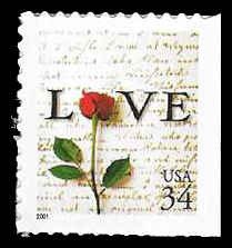 PCBstamps   US #3498 Bk Sgl 34c LOVE, MNH, (30)