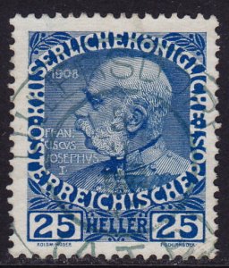 Austria - 1908 - Scott #118a - used - ULLERSDORF pmk Czech Republic
