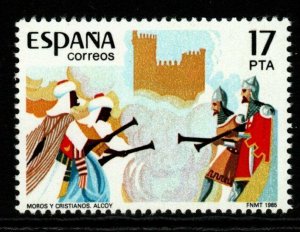 SPAIN SG2799 1985 FESTIVAL OF MOORS & CHRISTIANS MNH 