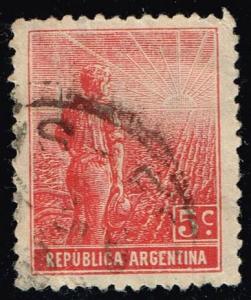 Argentina #194 Farmer and Rising Sun; Used (0.30) (3Stars)
