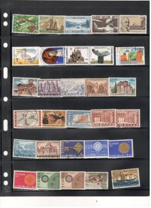 GREECE COLLECTON ON STOCK SHEET, MINT/USED