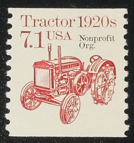 1987 7.1c coil Tractor 1920s Nonprofit Scott 2127a Mint NH