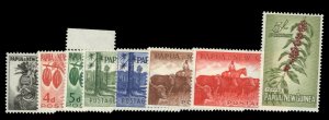 Papua New Guinea #139-146 Cat$70.25, 1958-60 3 1/2p-5sh, complete set, never ...