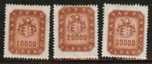 Hungary Scott 753-755 MH* short set